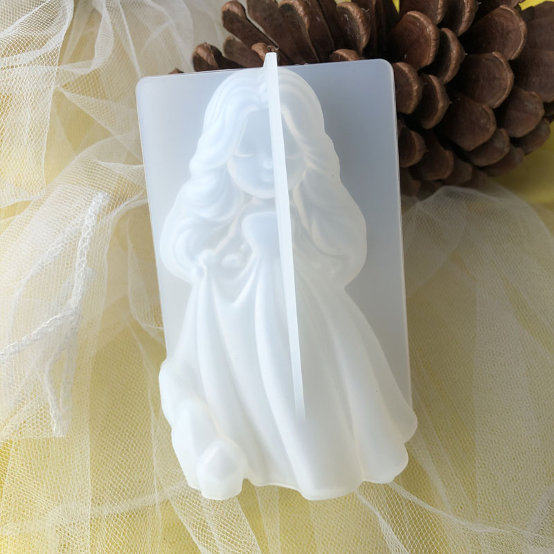Candle Making Business - 3d bonito princesa silicone vela molde