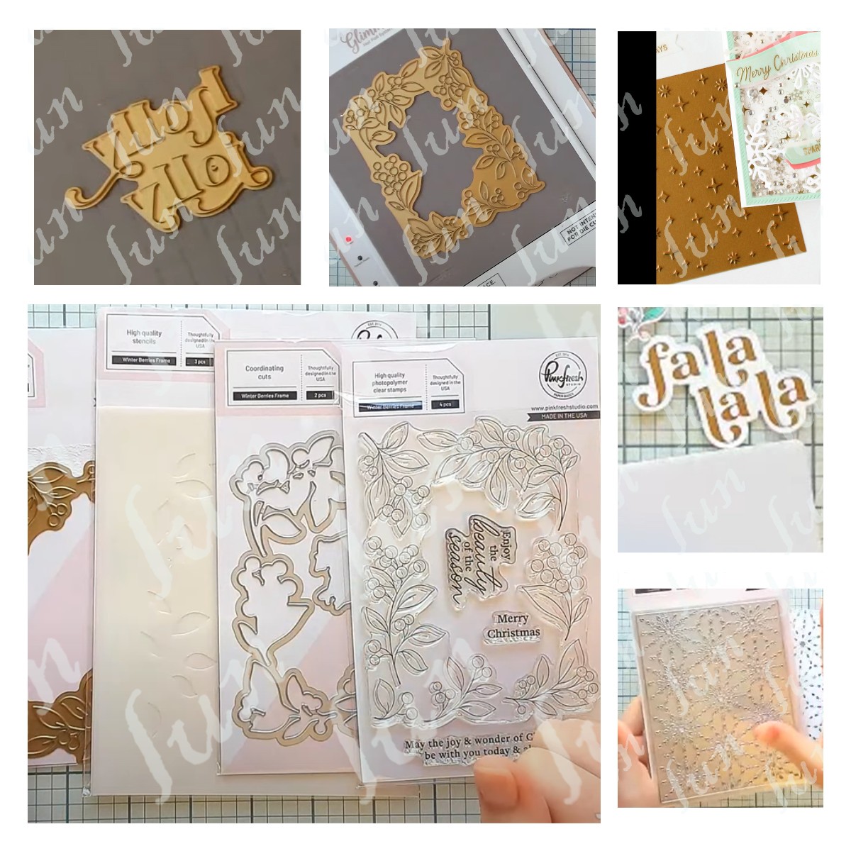 Candle Making Guide - Natal Holly Jolly Cut Die, Placas