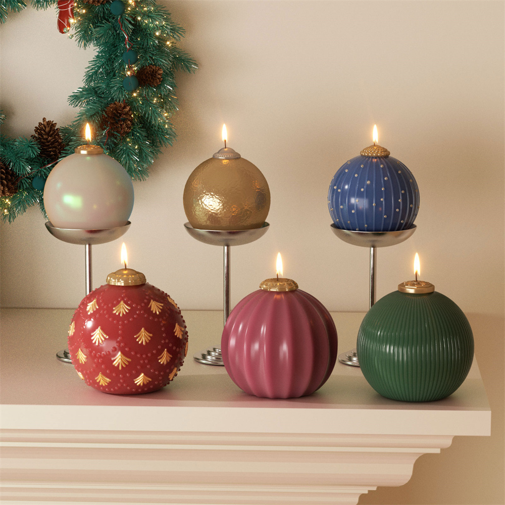 Candle Making Business - Nicole bauble de natal vela molde