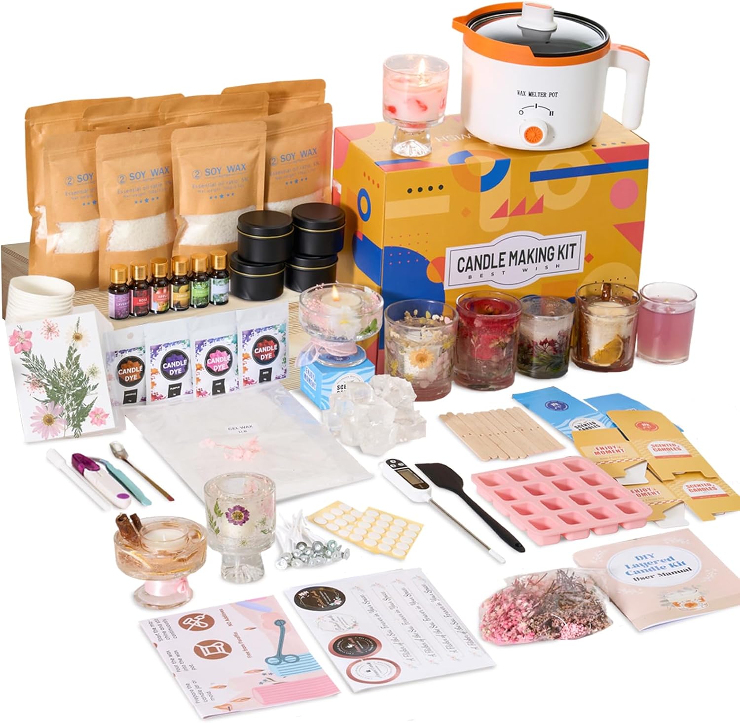 Candle Making Kit For Adults - Kit de Fabricação de Velas DIY