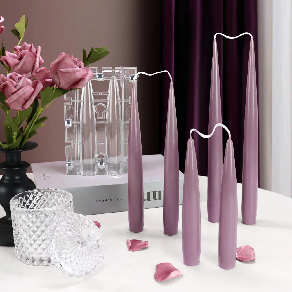 Candle Making Business - Coluna de ponta dupla vela acrílico