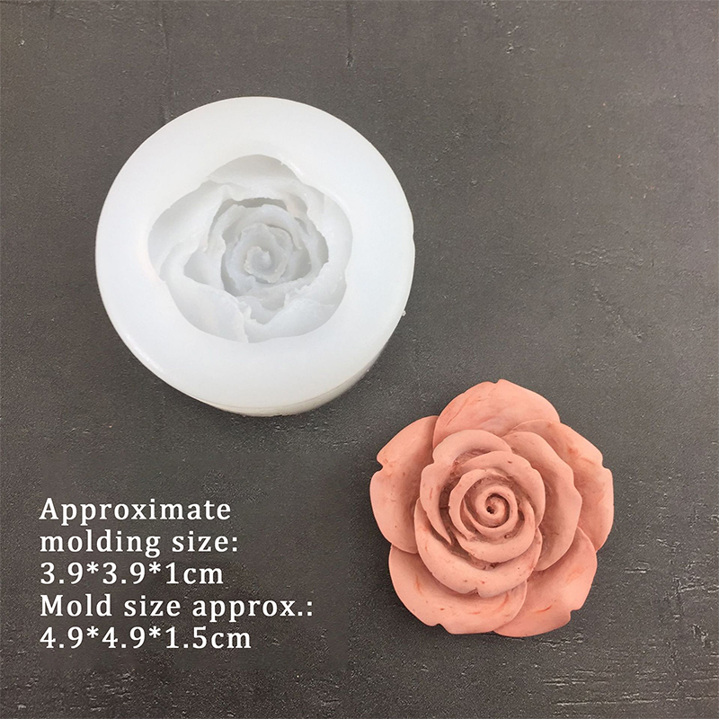 3D Rose Flower Shape Silicone  - Candle Making Business avaliação e preço