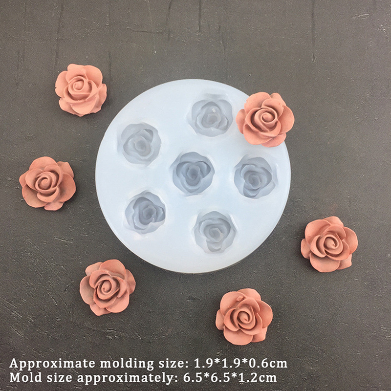 3D Rose Flower Shape Silicone  - Candle Making Business avaliação e preço