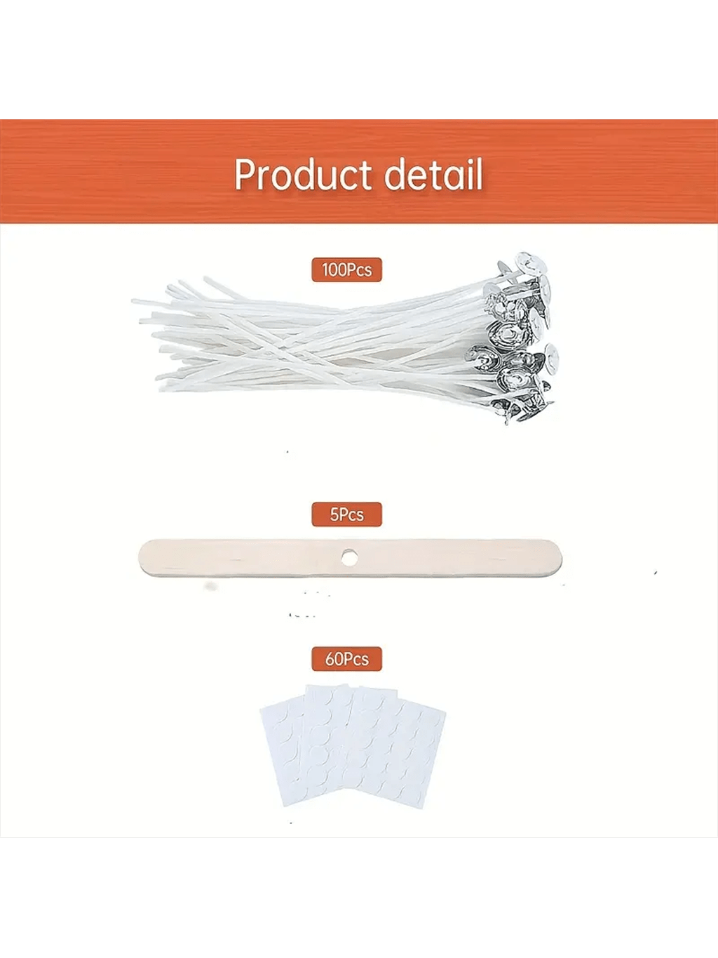 Pavio de vela de algodão, 100  - Candle Making Kit For Adults avaliação e preço
