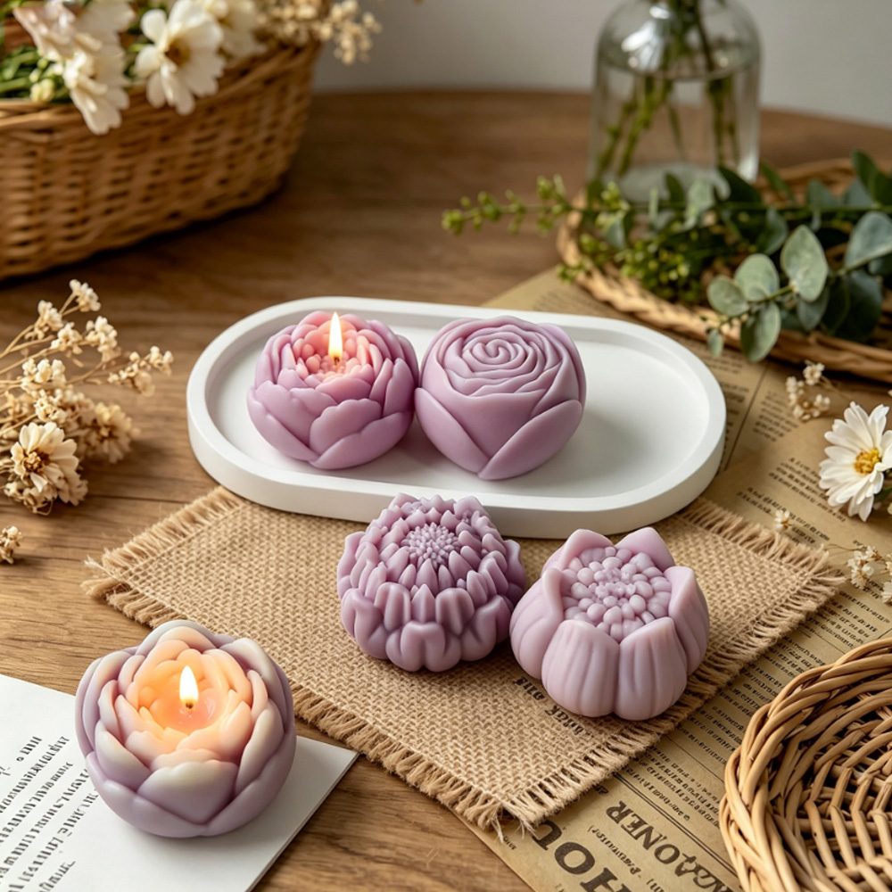 Molde de Silicone 3D para Flor - Candle Making Easy avaliação e preço