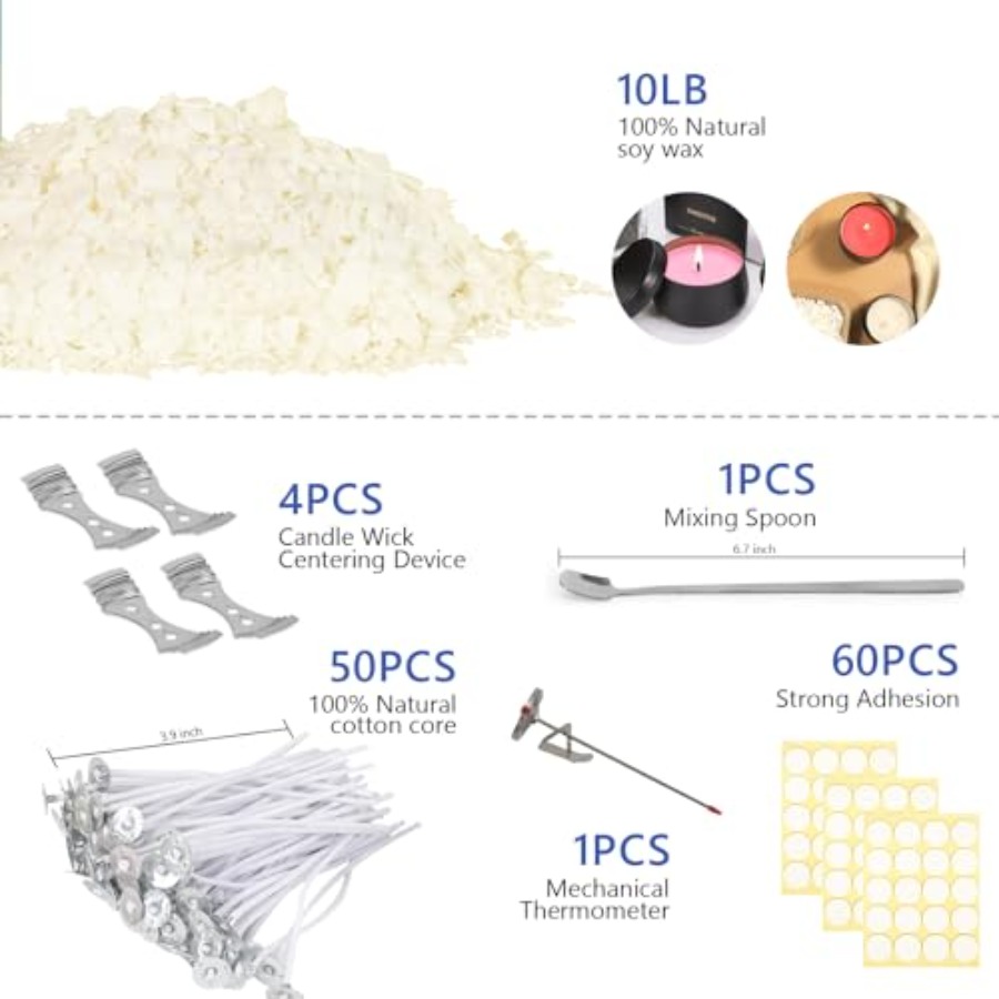 Kit de Suprimentos para Fabric - Candle Making Kit For Adults avaliação e preço