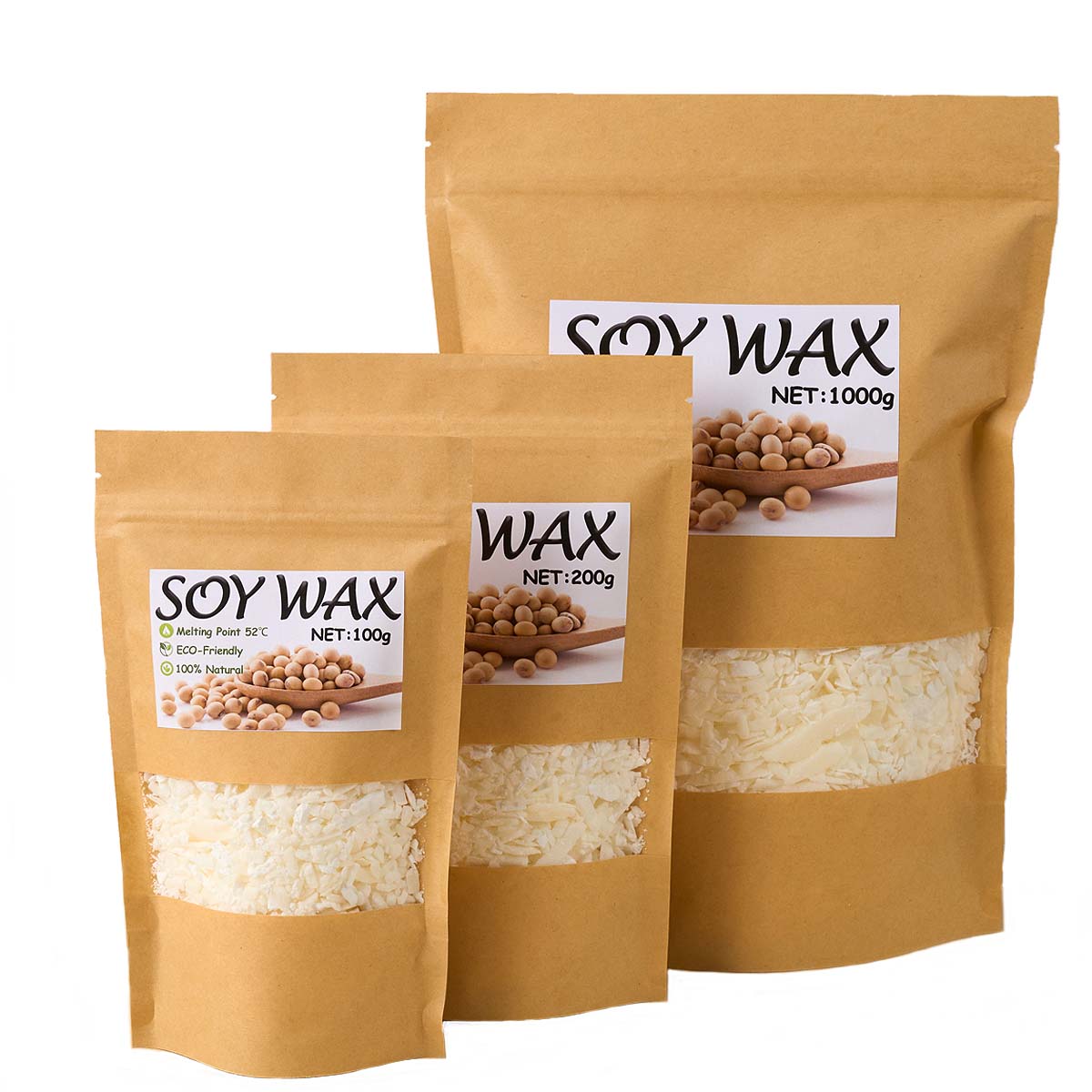 1 libras de cera de soja branc - Candle Making Business avaliação e preço