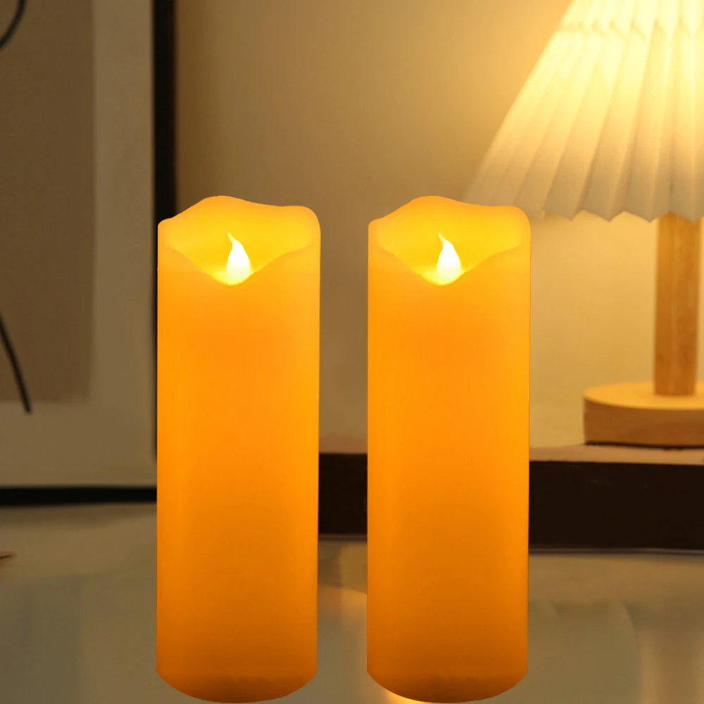 2 pces conduziu a luz da vela, - Paraffin Candle Wax avaliação e preço
