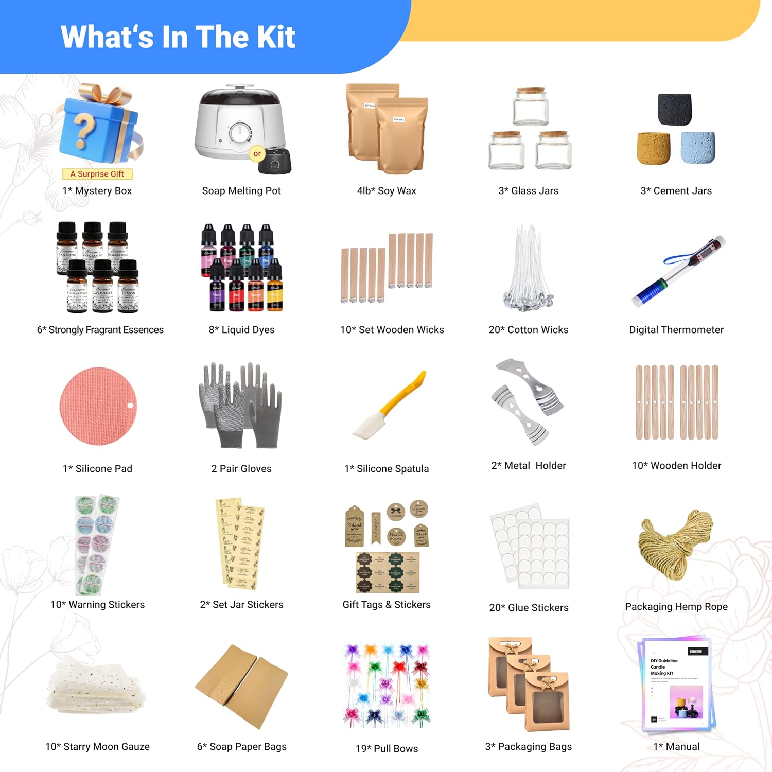 Kit de Fabricação de Velas com - Candle Making Kit For Adults avaliação e preço